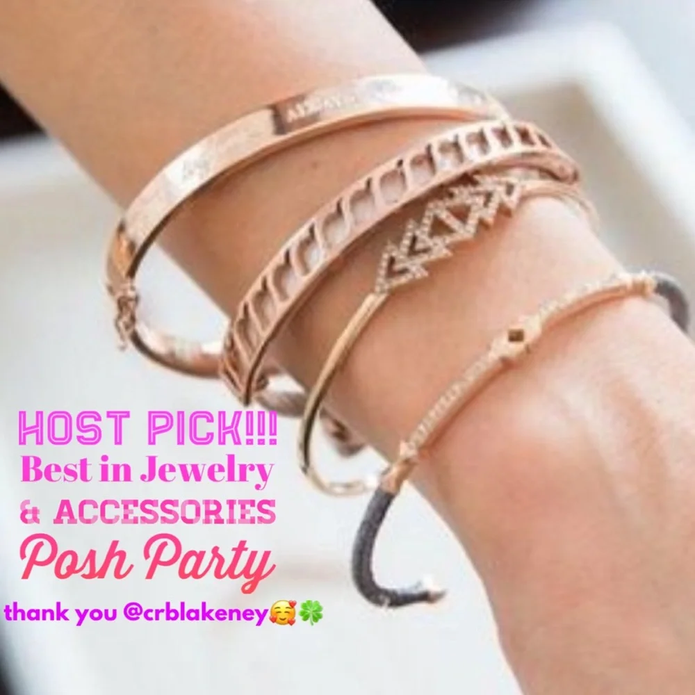 Stella & Dot | Dainty Rose Gold Bracelet Leather Inspire Bracelet - Picture 1 of 6